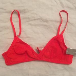 NWT J Crew French point d’esprit bralette S